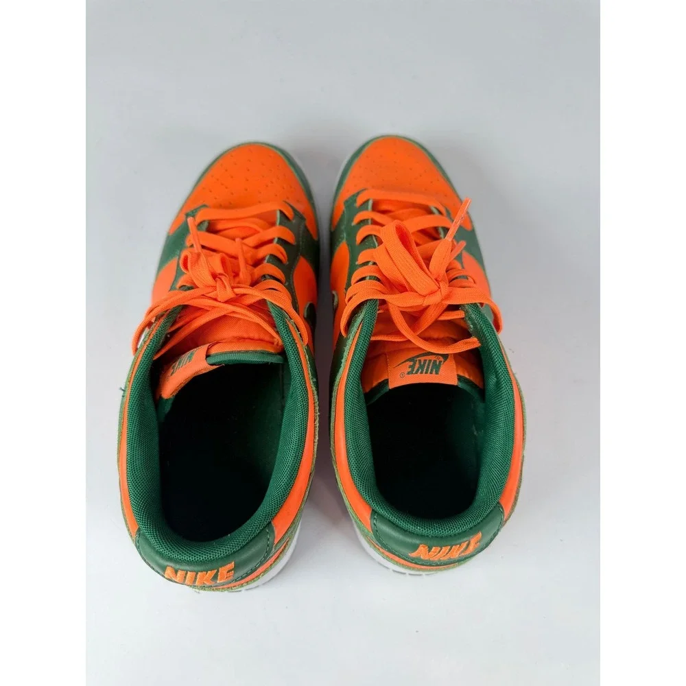 Nike Dunk Low Miami‎ Hurricanes Orange Green Sneakers DD1391-300 Mens